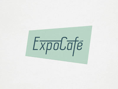 ExpoCafé Concept cafe expo logo type typography