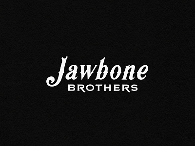 Jawbone Brothers beard balm beard oil brand branding logo new zealand type typography vintage