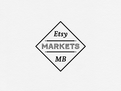Etsy Markets MB brand branding craft market design etsy local logo manitoba type typography