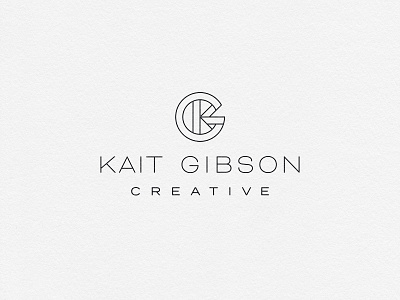 Kait Gibson Creative brand branding creative design geometric logo monogram type typography