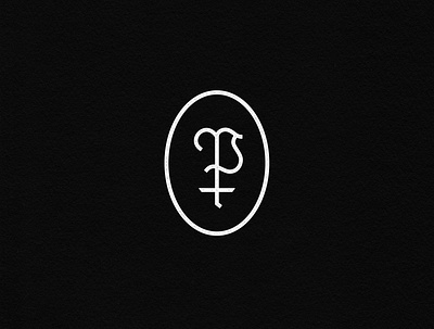 Phantom Terminal Monogram blackletter brand branding design lettering logo monogram type typography vintage