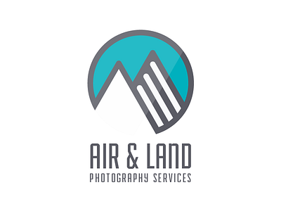 Air & Land alps logo mountains vector