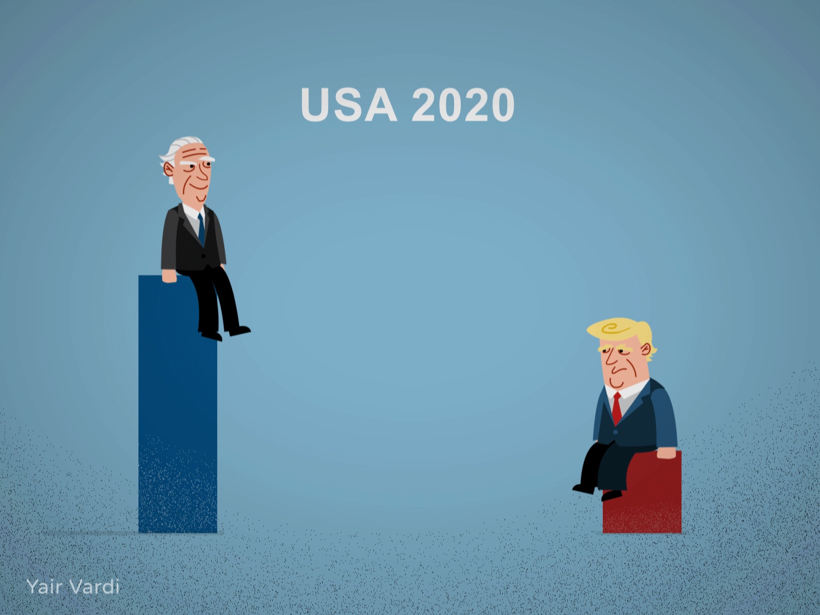 USA 2020 2020 animation biden character design election funny illustration trump vardi yair yarko