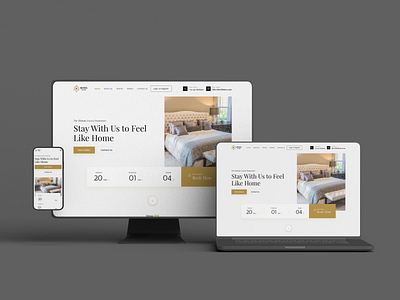 Hotel Home - Web App Design hotel landing page design landing page design ui design uiux design ux design