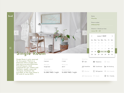 The F2E - Hostel Booking accommodation apartment booking challenge design green hostel hotel branding icon set identity modern design places plant reservation room booking travel trip ui ux website