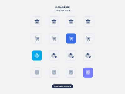 E-Commerce (Duotone Style) duotone icon