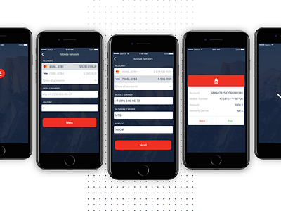 The Alfa Mobile Banking banking bill mobile payment success ui ux