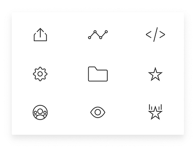 Readymag Guide Icons animation figma guide icon iconset linear lock menu picture readymag vector workspace