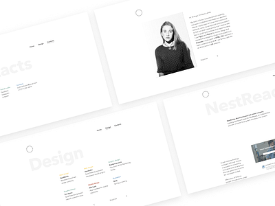 Portfolio Anna Kukhareva animation black contacts design desktop layout minimal portfolio redesign trend visual web