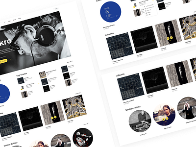 YandexMusic animation artist concept framer interface music web yandex