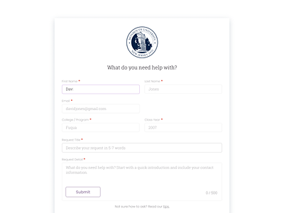 Request Page // Protopia field form form design label minimalist minimalistic optional placeholder required saas saas design saas landing page saas website simplicity submit ux