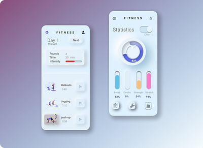 Fitness app activity app design dribble driuds fitness open for work sports ui ux
