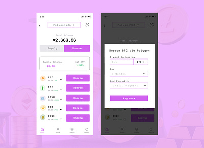 Lending app that allows users lock in a fixed rate of interest app design lending ui ux