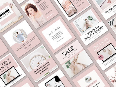 Amelia Instagram Post Templates for Canva branding canva design instagram templates