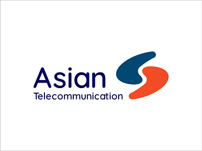 Asian Telecommunication Logo Design branding design graphic design logo pro professional typography vector