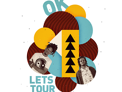 Ok Lets Tour illustration music poster tour