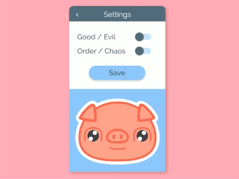 Daily UI 007 Settings animals dailyui illustration settings ui