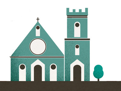 Church church illustration vector