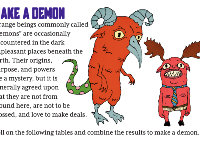 demons demons dungeons and dragons zine