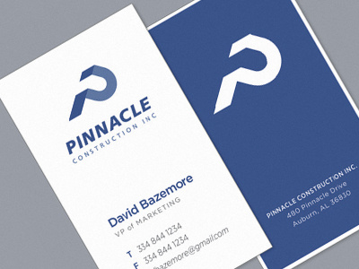 Pci Business Cards blue brand business cards clean construction design founded identity logo logotype minimal modern strong structure type typography wordmark