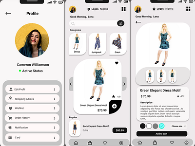 Detail My Fashion Application UI UX Design