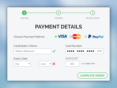 100 Days of UI - Day 004 (Credit Card Payment)