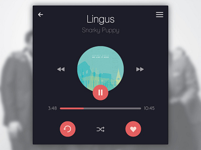 100 Days of UI - Day 005 (Music Player)