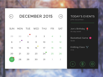 100 Days of UI - Day 011 (Calendar Card) calendar card date interface minimal simple ui widget