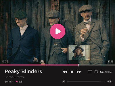 100 Days of UI - Day 016 (Video Player) interface minimal player simple ui video