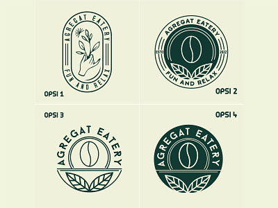 Optional Eatery Aggregate Logo graphic design