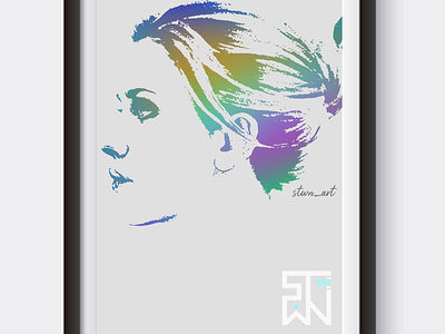 Colorful woman silhouette branding design digital imaging graphic design illustration