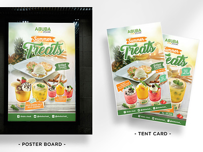 Summer Treats branding branding resto graphic design illustration restaurant branding summer summer food treats vector