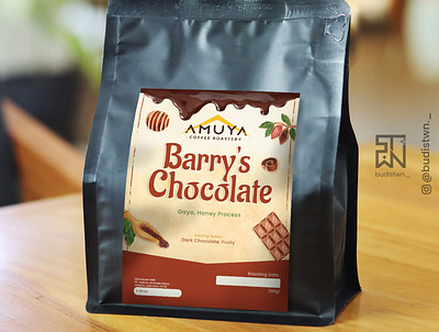 Standing Pouch Barry's Chocolate mockup