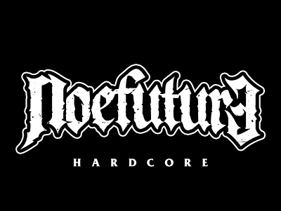 noefuture art dark design fonts graphic design hardcore illustration logo punk skull