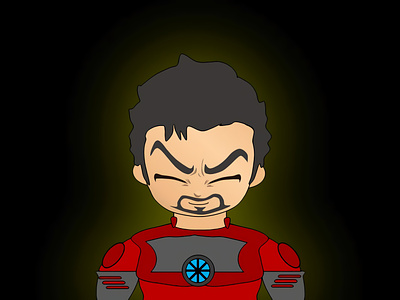 Tony Stark (IRONMAN) Illustration branding design graphic design icon ill illustration logo vector