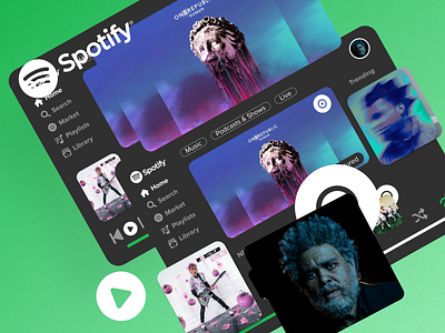 Daily UI Challenge 009/100 Music Player - Spotify app branding dailyui design graphic design ui ux
