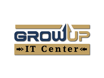 GrowUp IT Center Company Logo brand logo branding business logo company logo design flat logo graphic design grpwup illustration it company logo it logo logo luxury logo modern logo