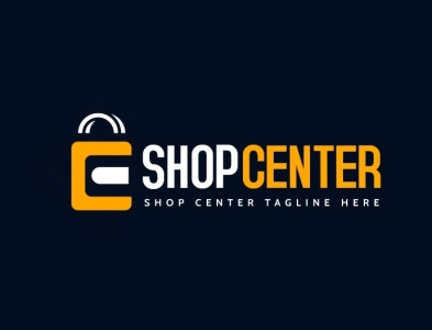 modern online ecommarc shop logo