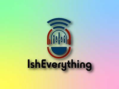 modern custom podcast logo design by hridoy design