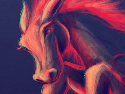 Horse horse illustration