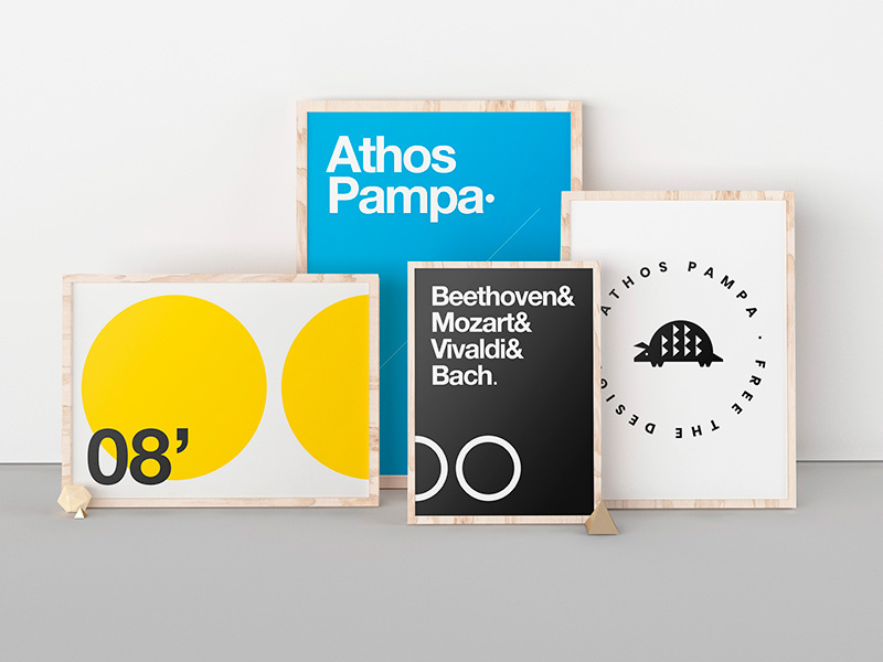 Free Poster Exhibition Mockup mockups pampa athos mockup exhibition poster free