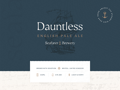 Dauntless by Seafarer Brewery - Packaging Concept #1