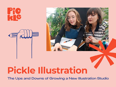 Catching Up with Pickle Illustration - Part 1 briefbox creative design school designer exhibition illustration illustrator interview learn design mural pickle studio