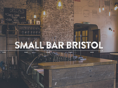 Small Bar Bristol branding graphic design measurements texture web design