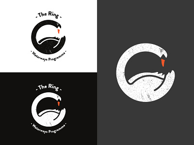 The Ring Logo Concept branding canal river trust circle identity logo swan the ring worcester