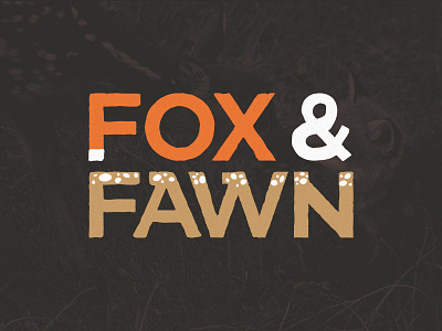 Fox & Fawn Logo agency branding deer design fawn fox identity illustration logo studio typograpy