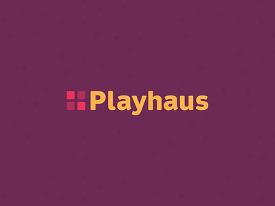 Playhaus Logo Concept branding collaboration creative design house identity illustration logo play playhaus purple website yellow
