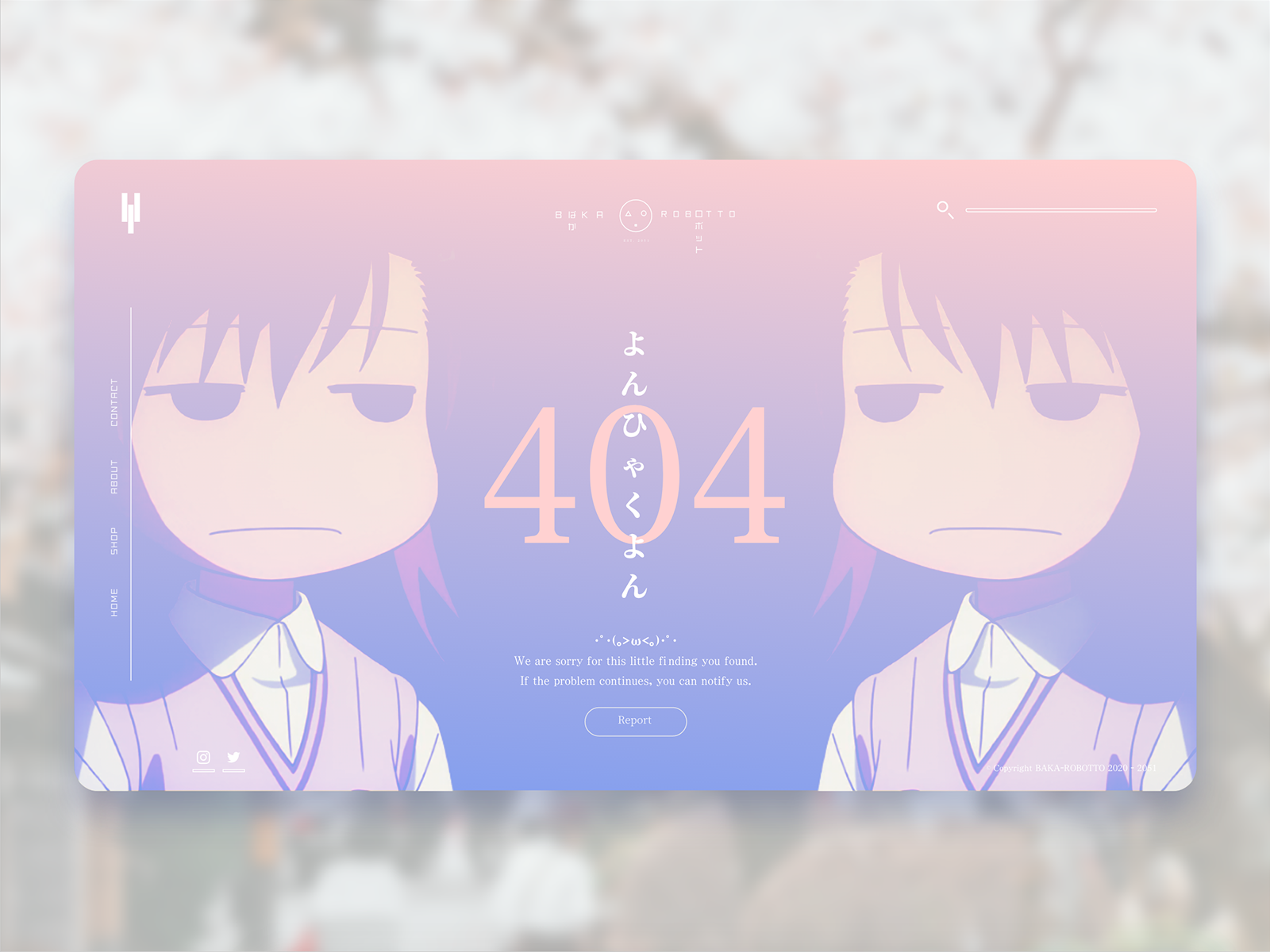 Anime 404 Error Page Concept by Tomás Aguilar on Dribbble