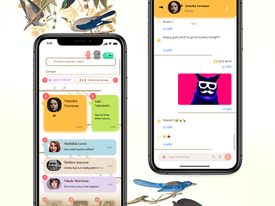 Chat App - Concept adobe xd app bird chat concept conversation ui ux