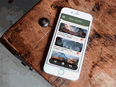 Game Journey / App practice app design landscape ui ux videogames xd